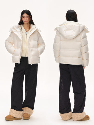 Oversized Puffer Hooded Puffer Jacket