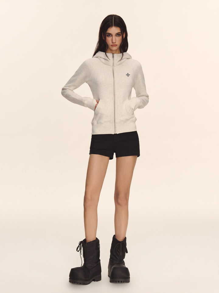 Slim Fit Zip Up Hoodie