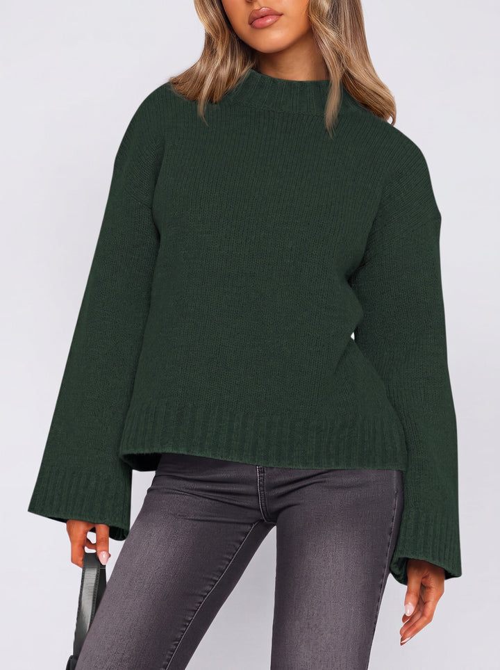 Cozy Bell Sleeve Knit Sweater