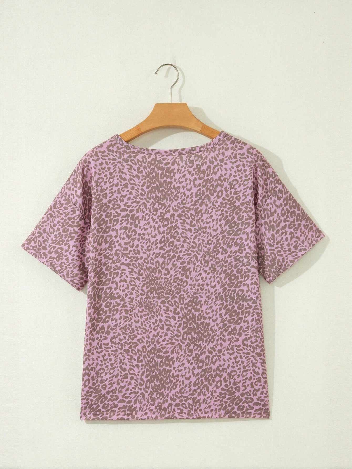 Leopard Star Studded Graphic T Shirt