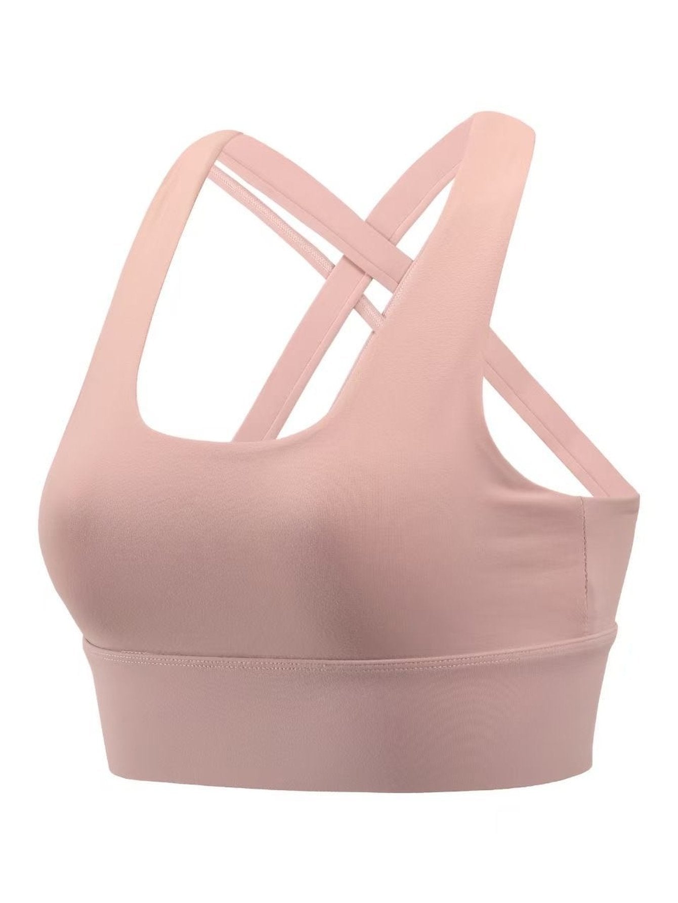 Crisscross Back Padded Sports Bra