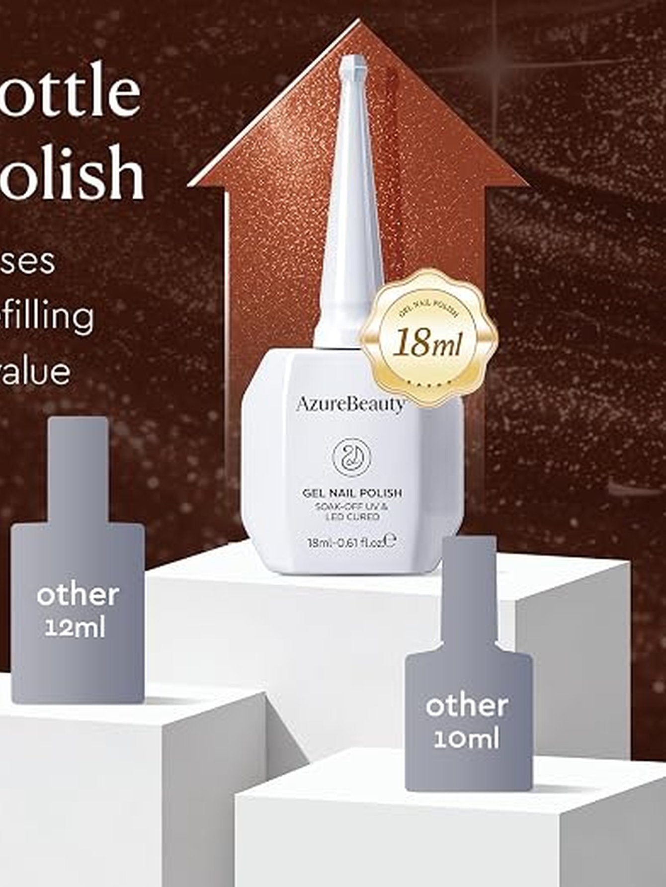 Shimmering Brown Cat Eye Gel Polish