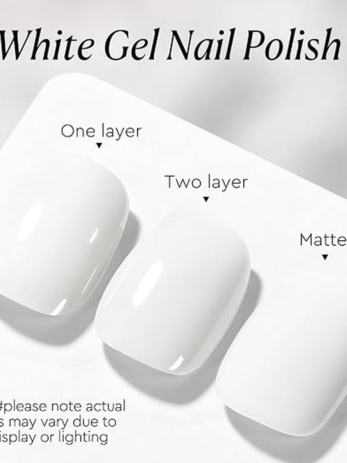 Pure White Soak Off Gel Polish