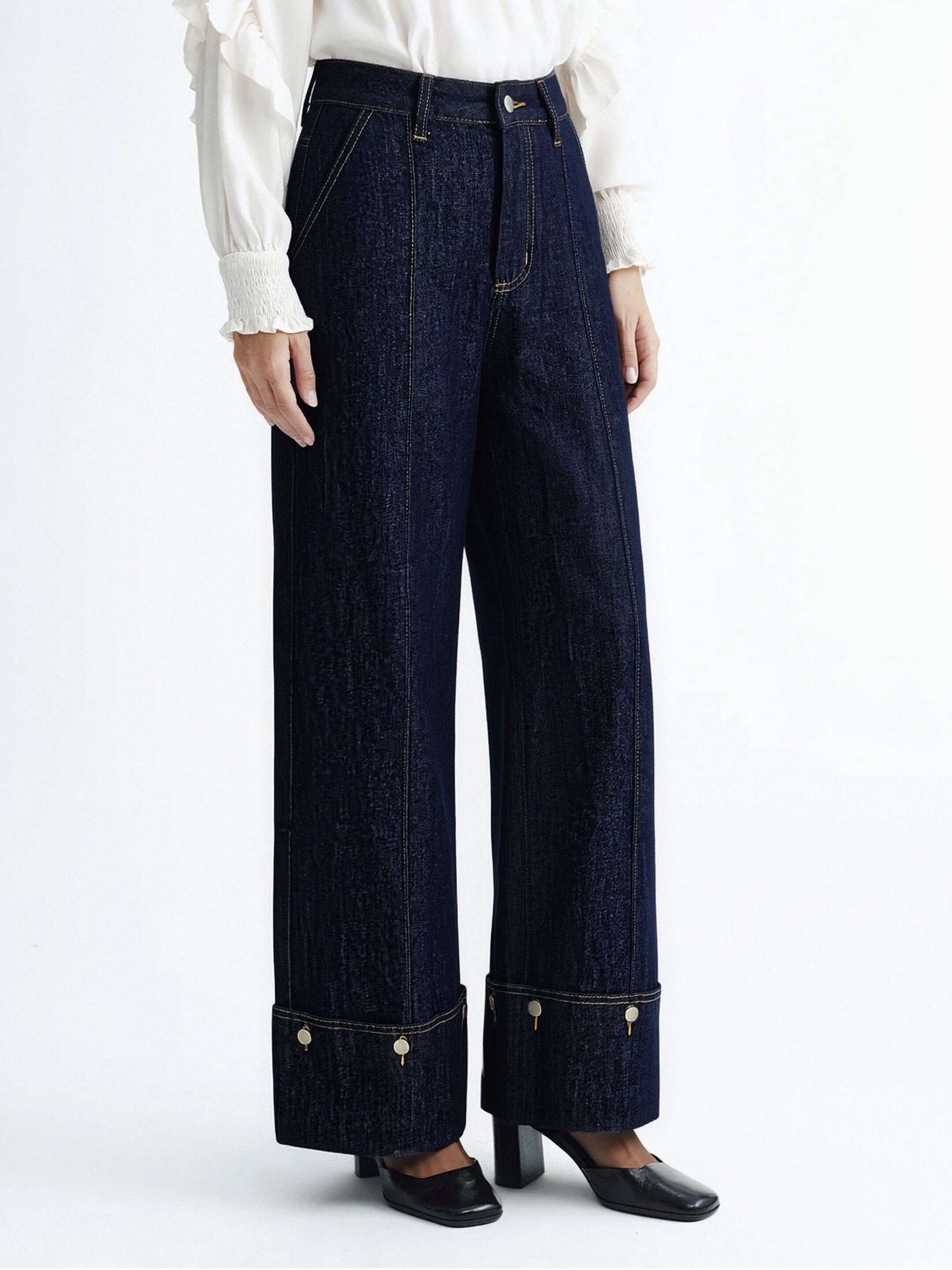 High Waisted Wide Leg Jeans