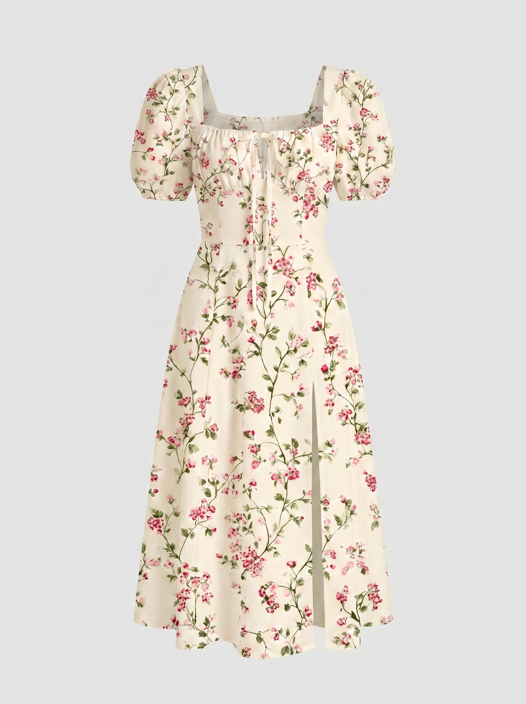 GGI's Pink Floral Print Midi Dress