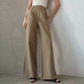 High Waisted Wide Leg Trousers