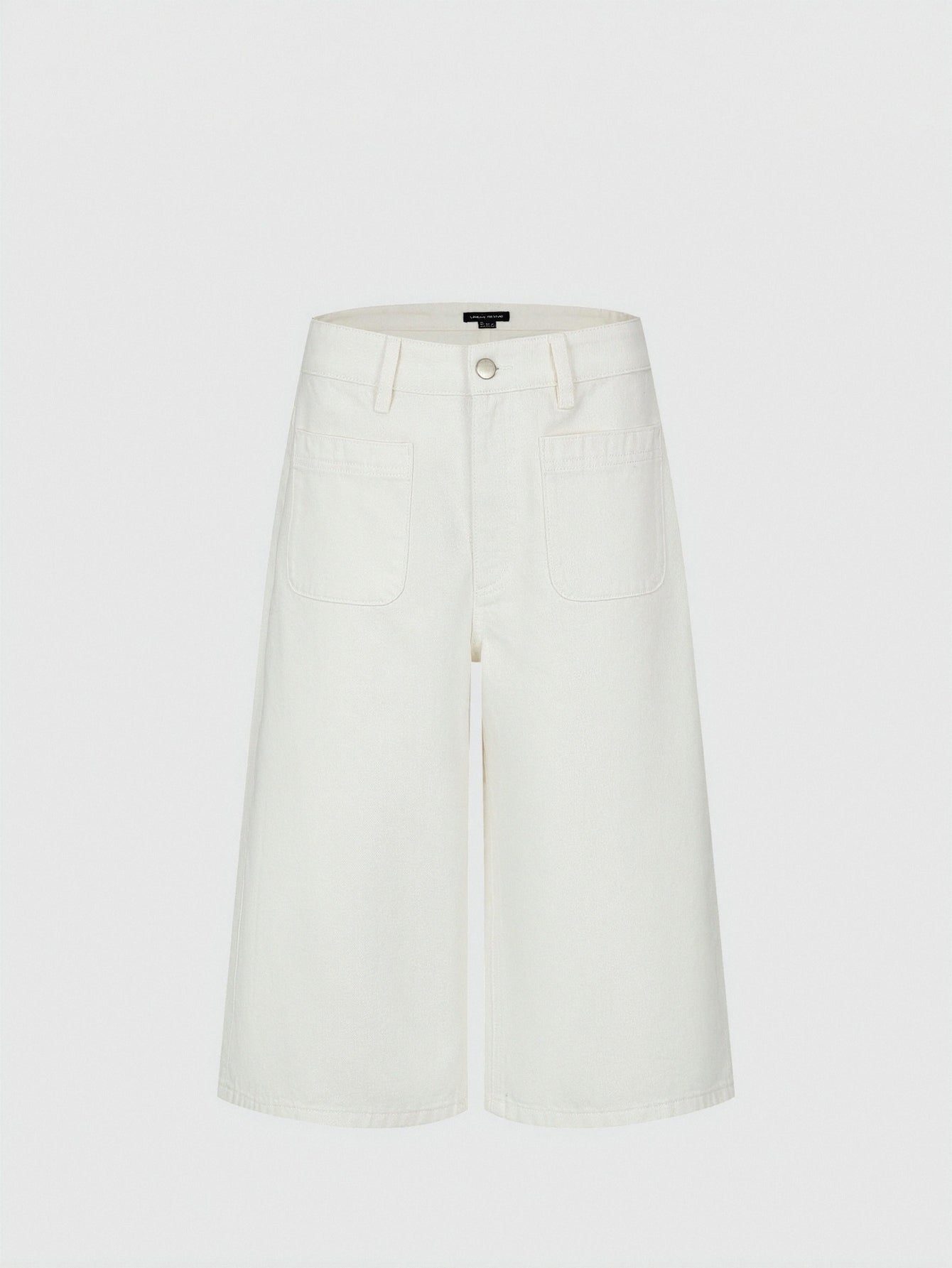 Patch Pocket Cropped Jeans
