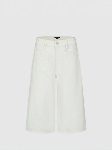 Patch Pocket Cropped Jeans