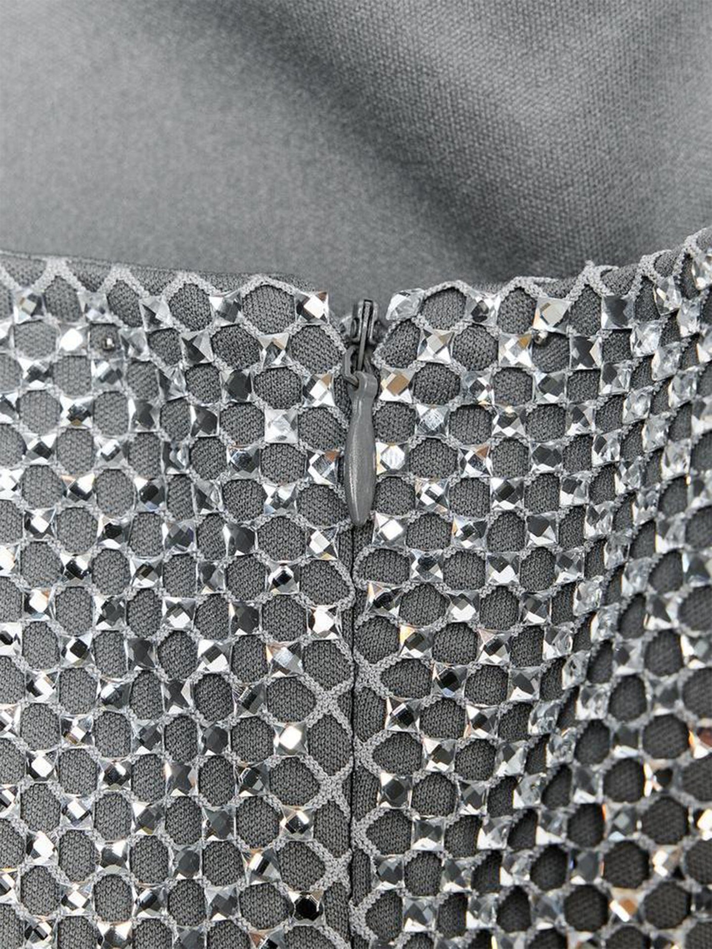 Sparkling Rhinestone Strapless Mini Dress