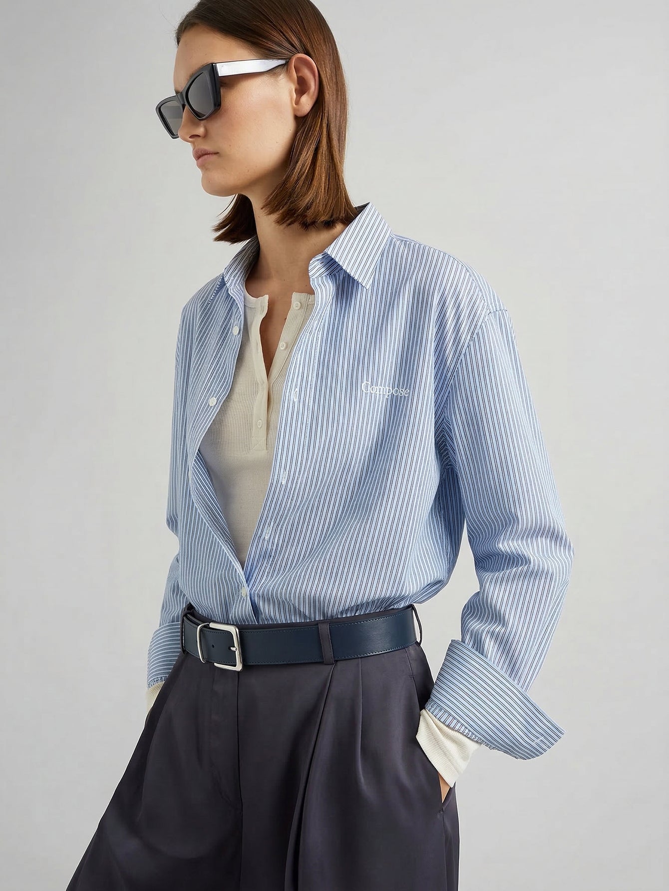 Pinstriped Cotton Shirt
