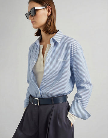 Pinstriped Cotton Shirt