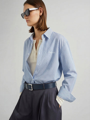 Pinstriped Cotton Shirt