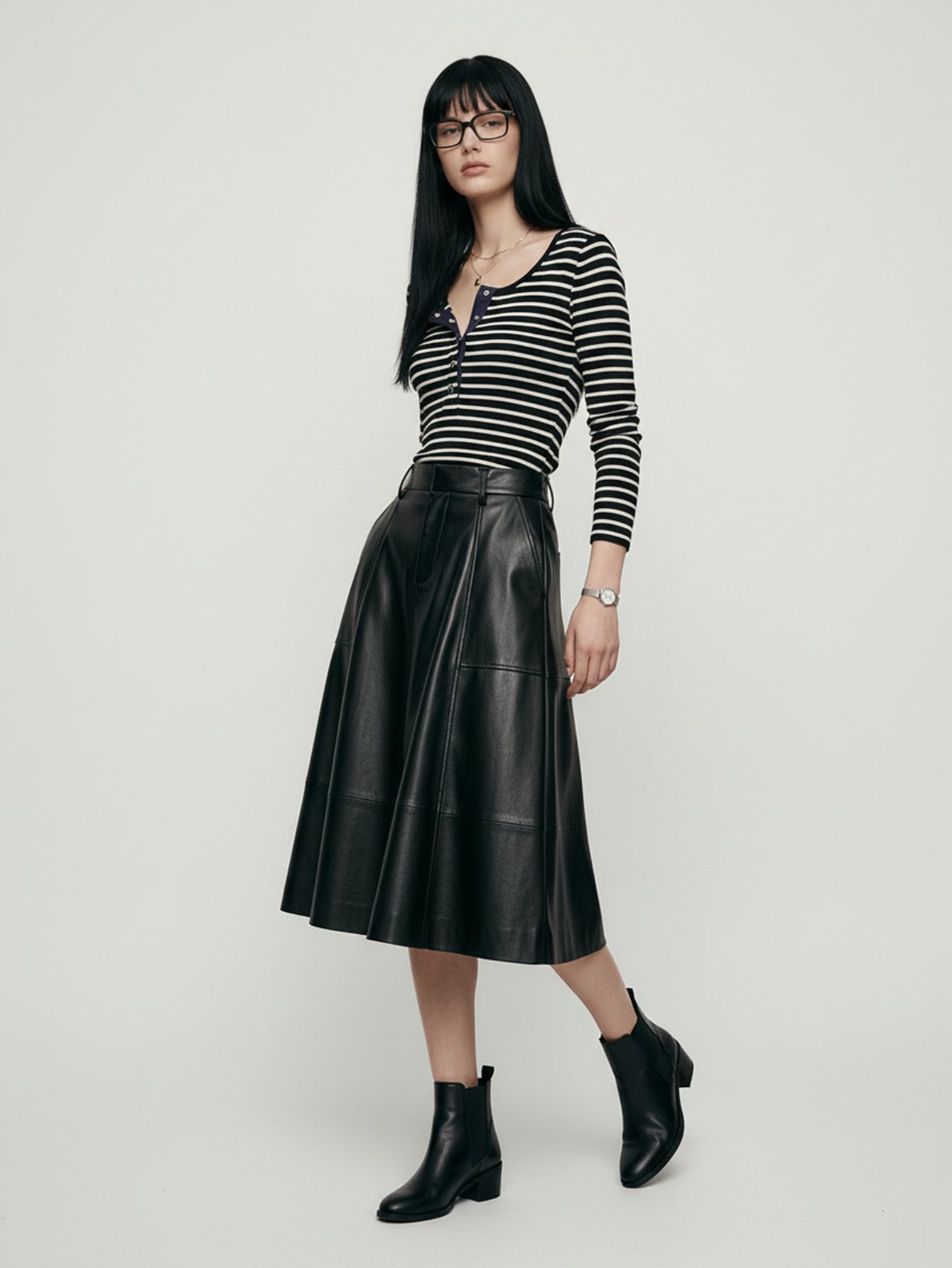 Half Button Wool Sweater