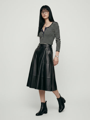 Half Button Wool Sweater