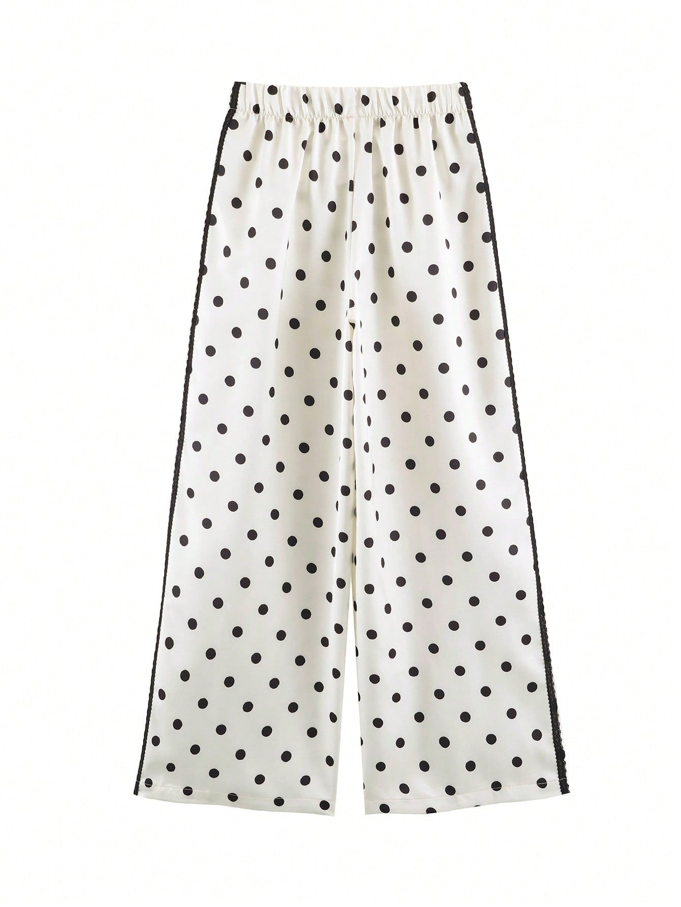 Polka Dot Casual Lounge Pants Set