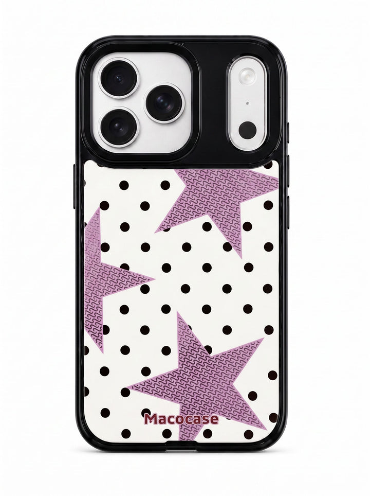 Macocase Purple Stars and Polka Dots Phone Case