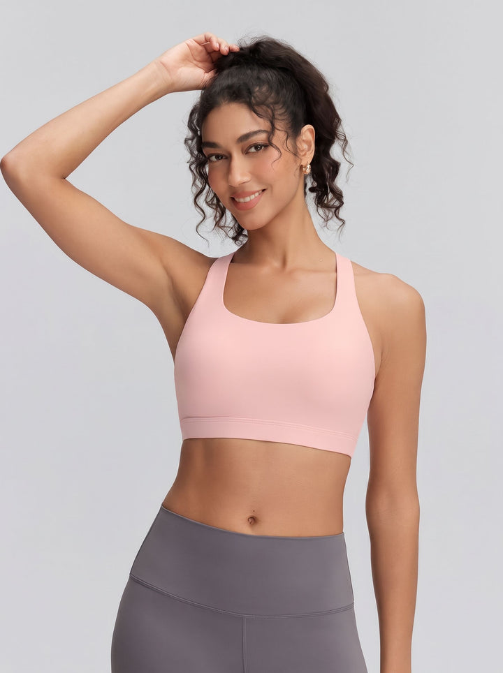 Breathable Cutout Back Sports Bra