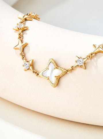 Dainty Celestial Gold Star Bracelet