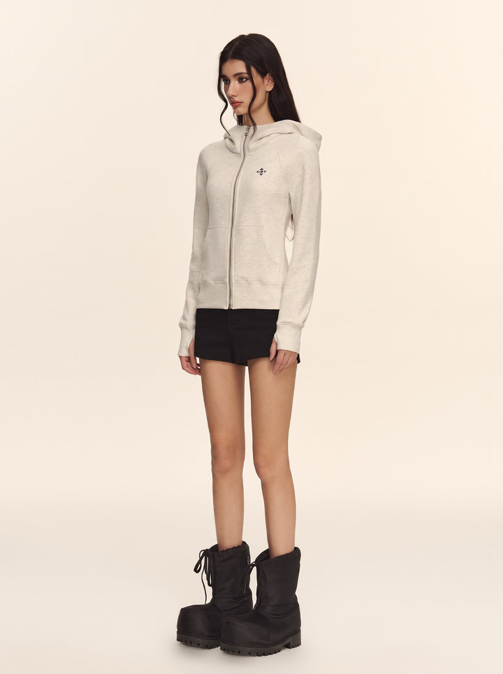 Slim Fit Zip Up Hoodie