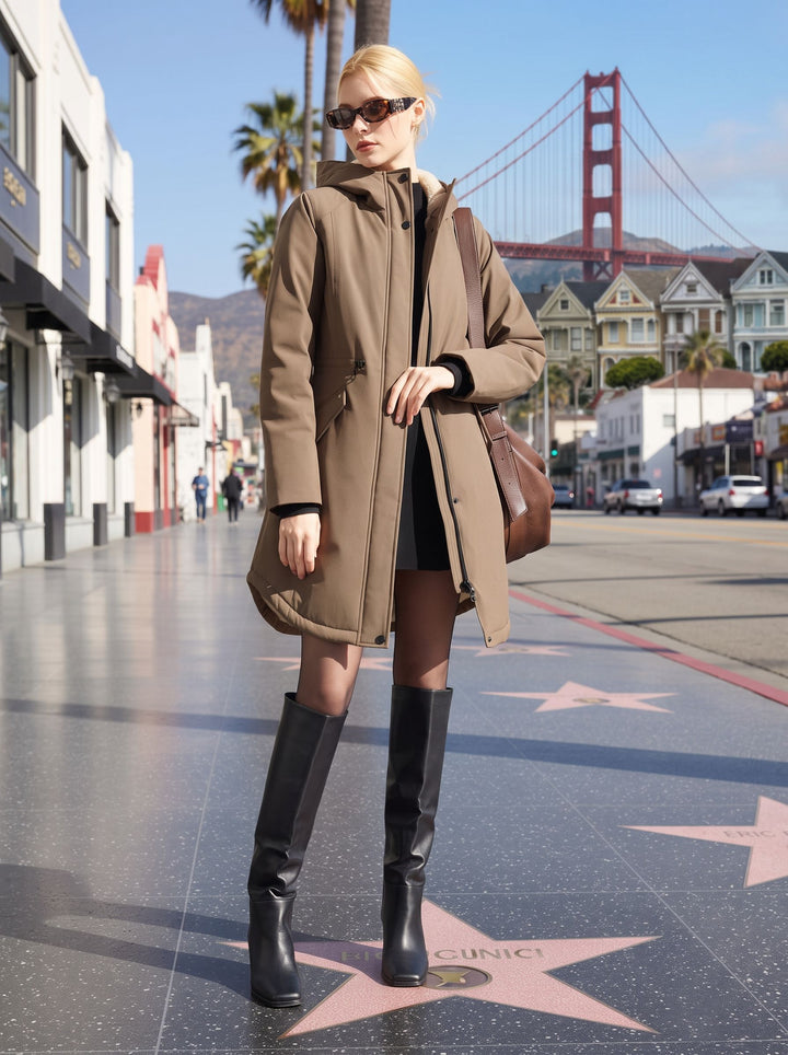 Waterproof Hooded Utility Parka Jacket