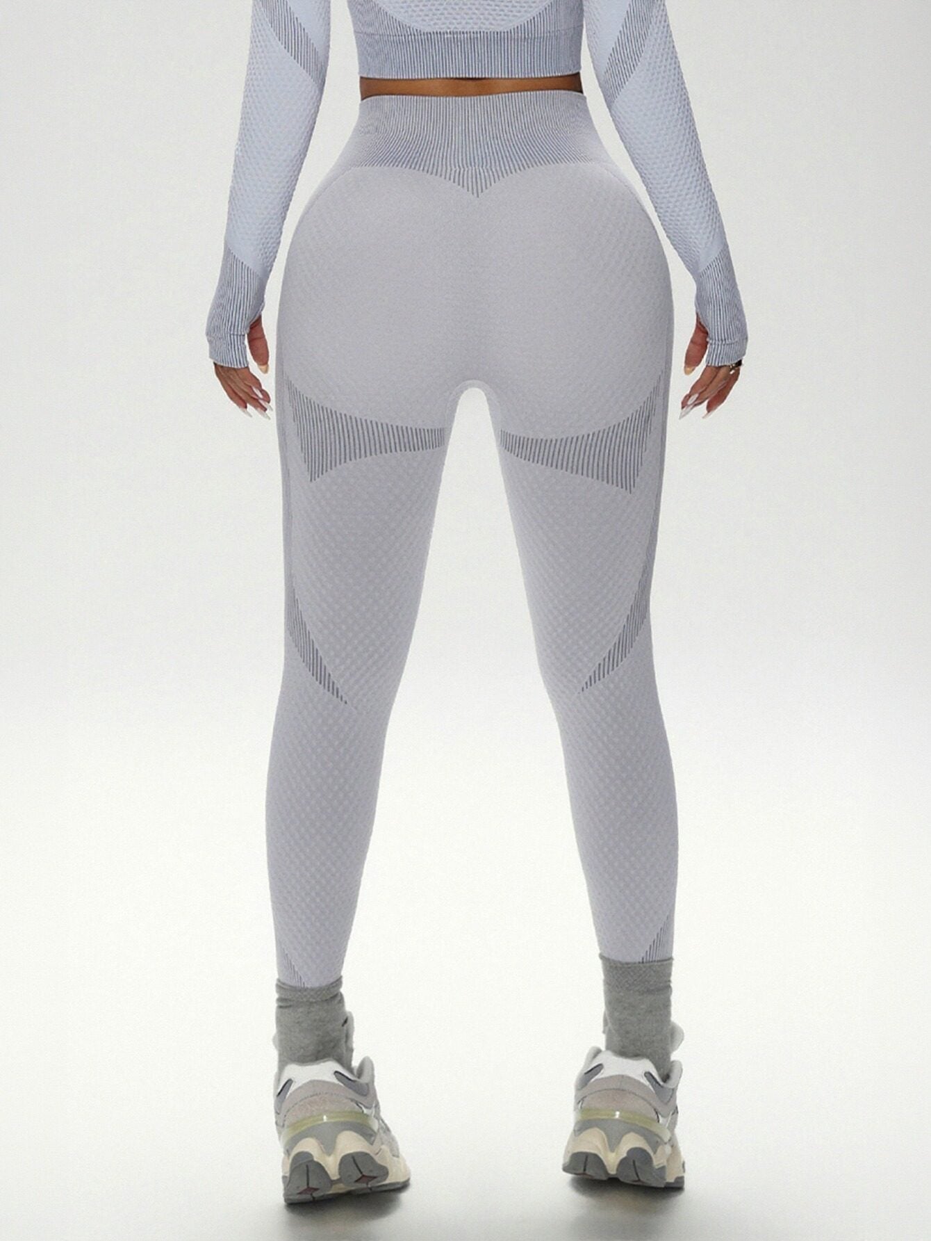 Side-Stripe High-Waisted Sporty Yoga Pants-Multicolor