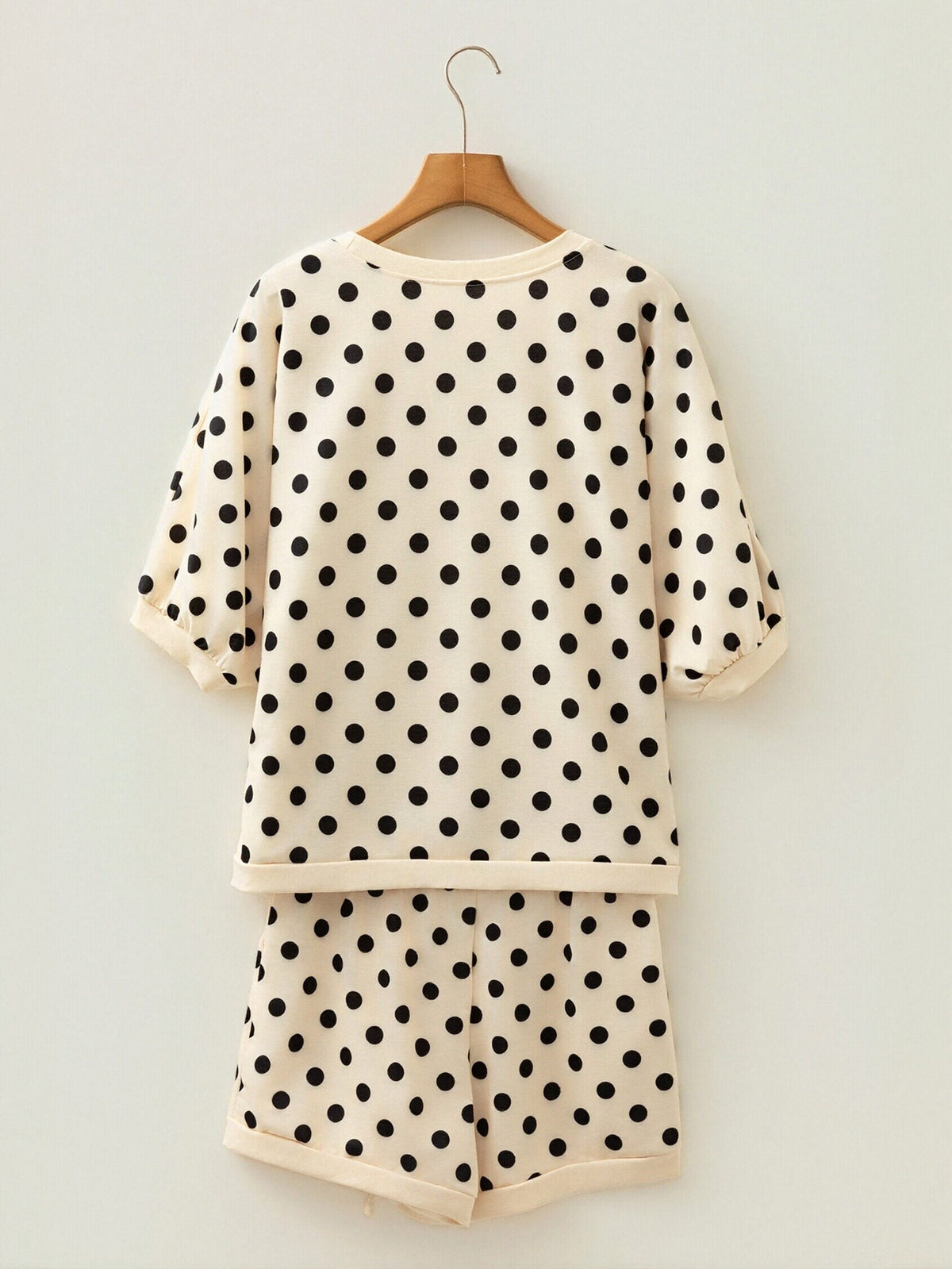 Casual Polka Dot Short Set
