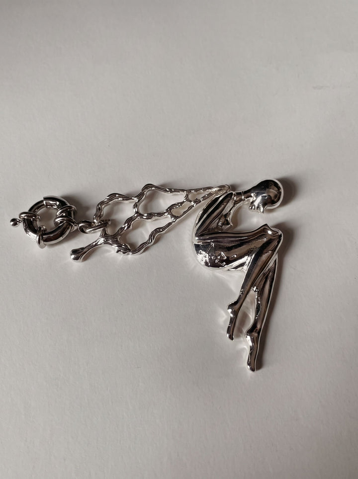 Avant Garde Abstract Figure Necklace
