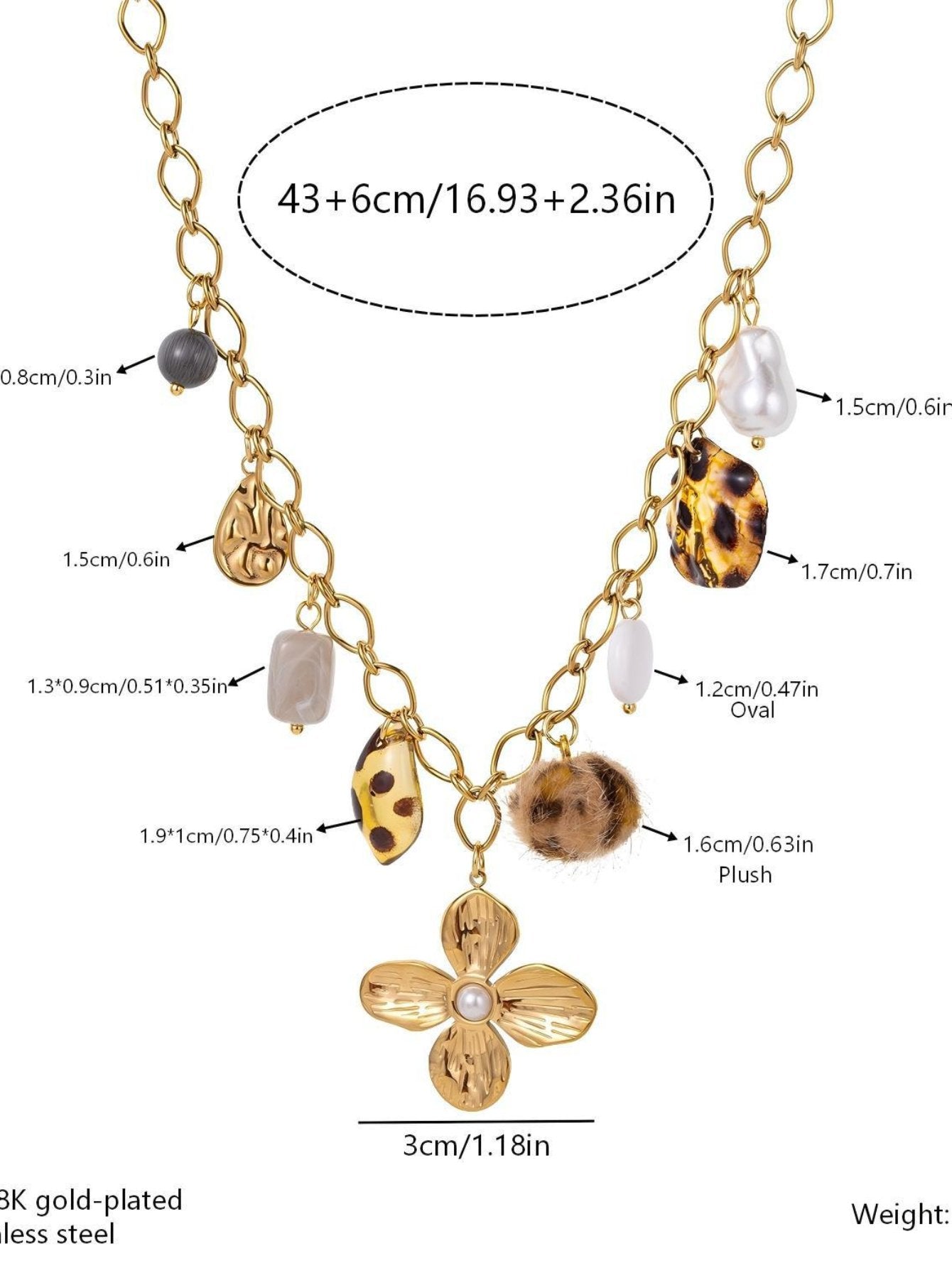 Boho Chic Statement Charm Necklace