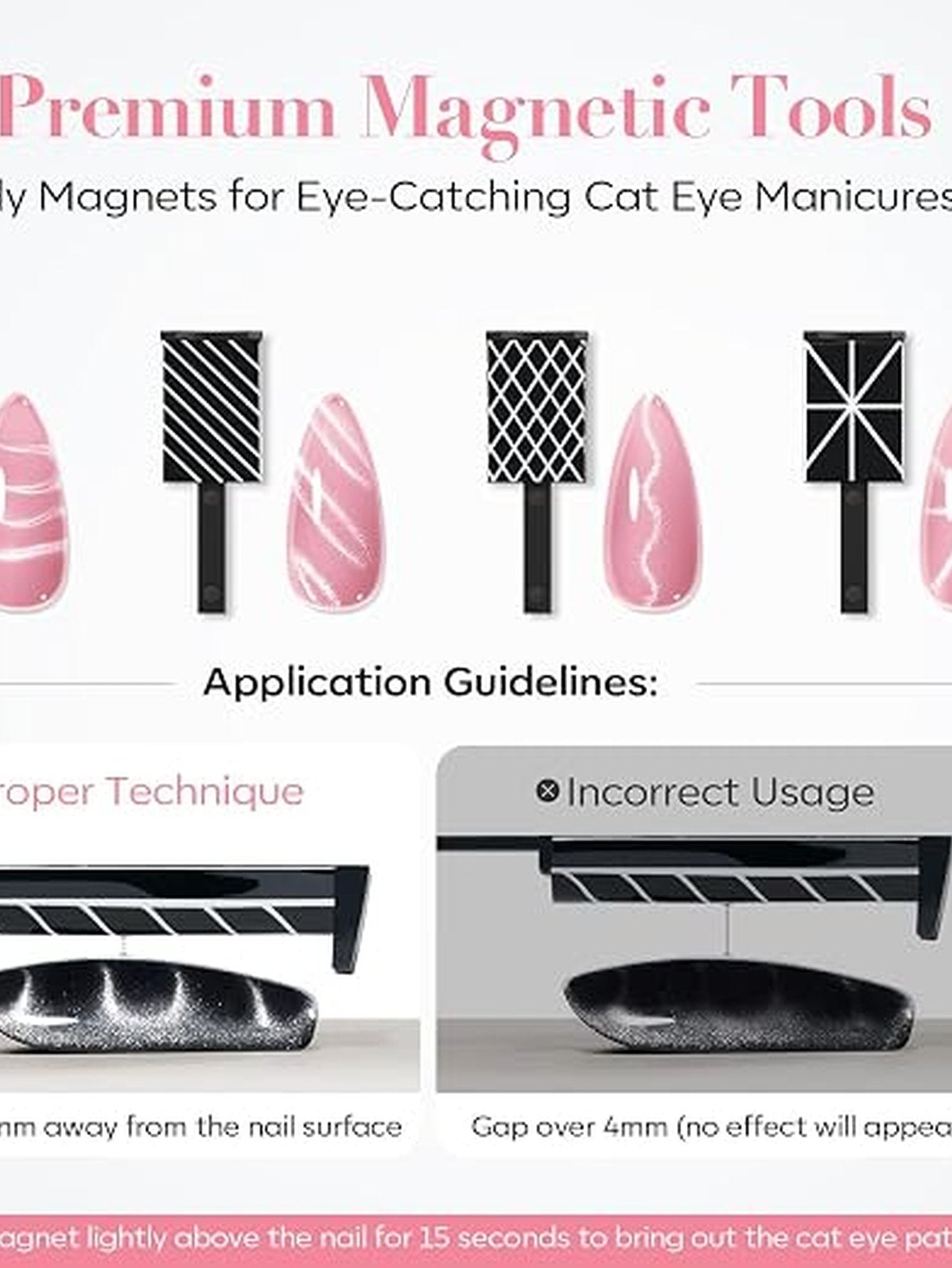 Professional Magnetic Cat Eye Nail Tools
