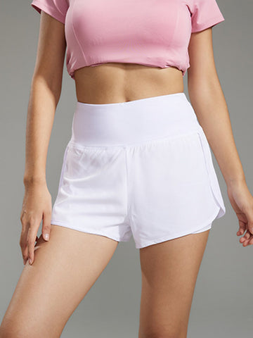 High Waisted Zipper Pocket Shorts