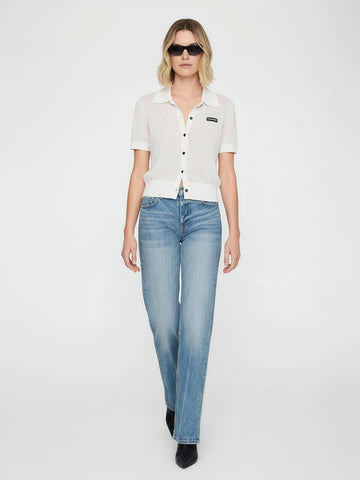 Linen Blend Cropped Cardigan