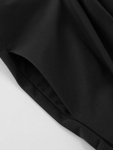 High Waisted Pleated Maxi Skirt
