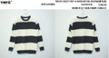 Oversized Striped Crewneck Knit Sweater