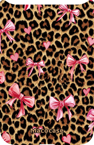 Leopard Print with Pink Bows and Hearts Phone Case
