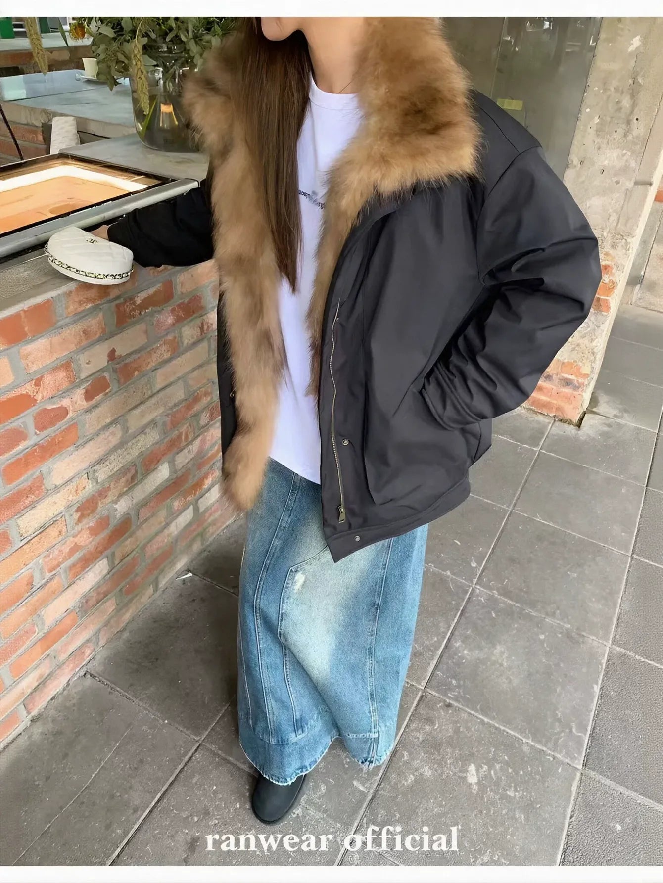 Cozy Faux Fur Trim Puffer Jacket