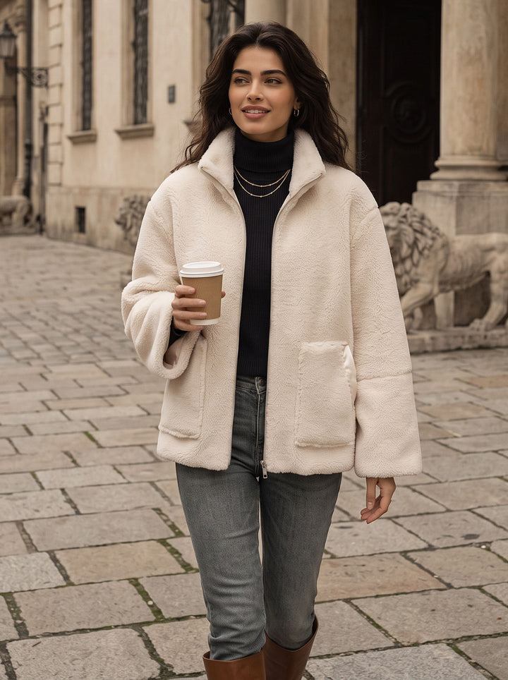 Cozy Fleece Zip Up Jacket