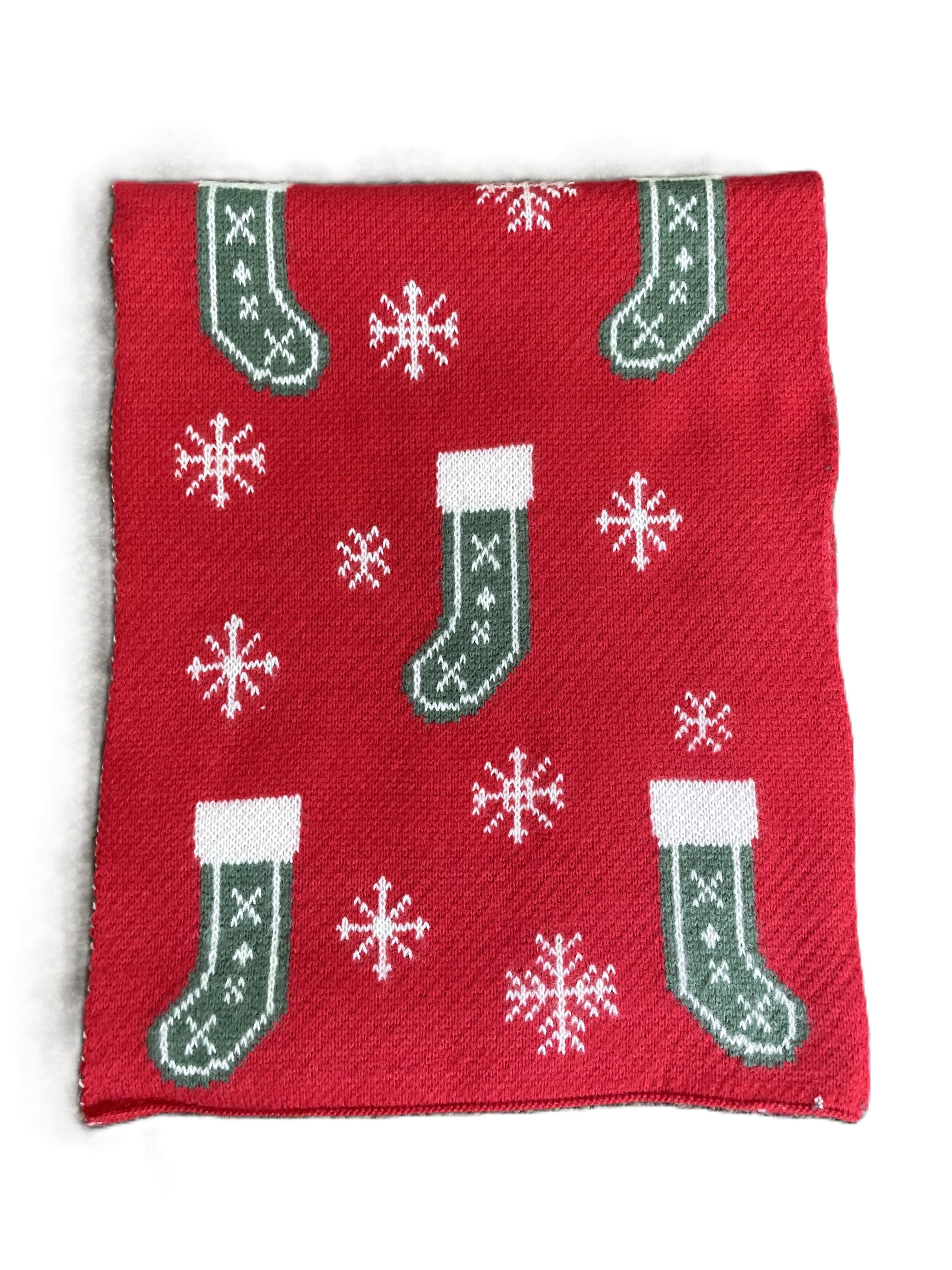 Cozy Festive Christmas Pattern Scarf