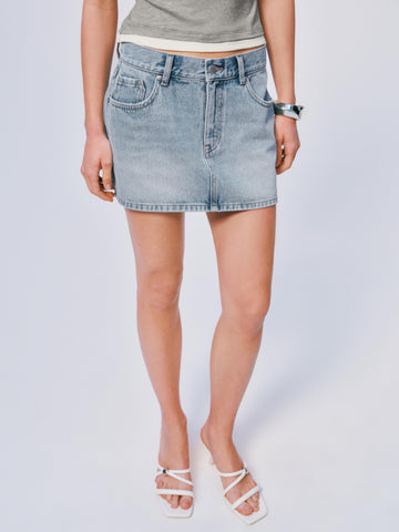 Denim Mini Skirts