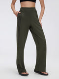 High Waisted Zipper Pocket Pants