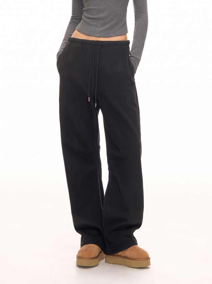 Cozy High Waisted Wide Leg Sweatpants