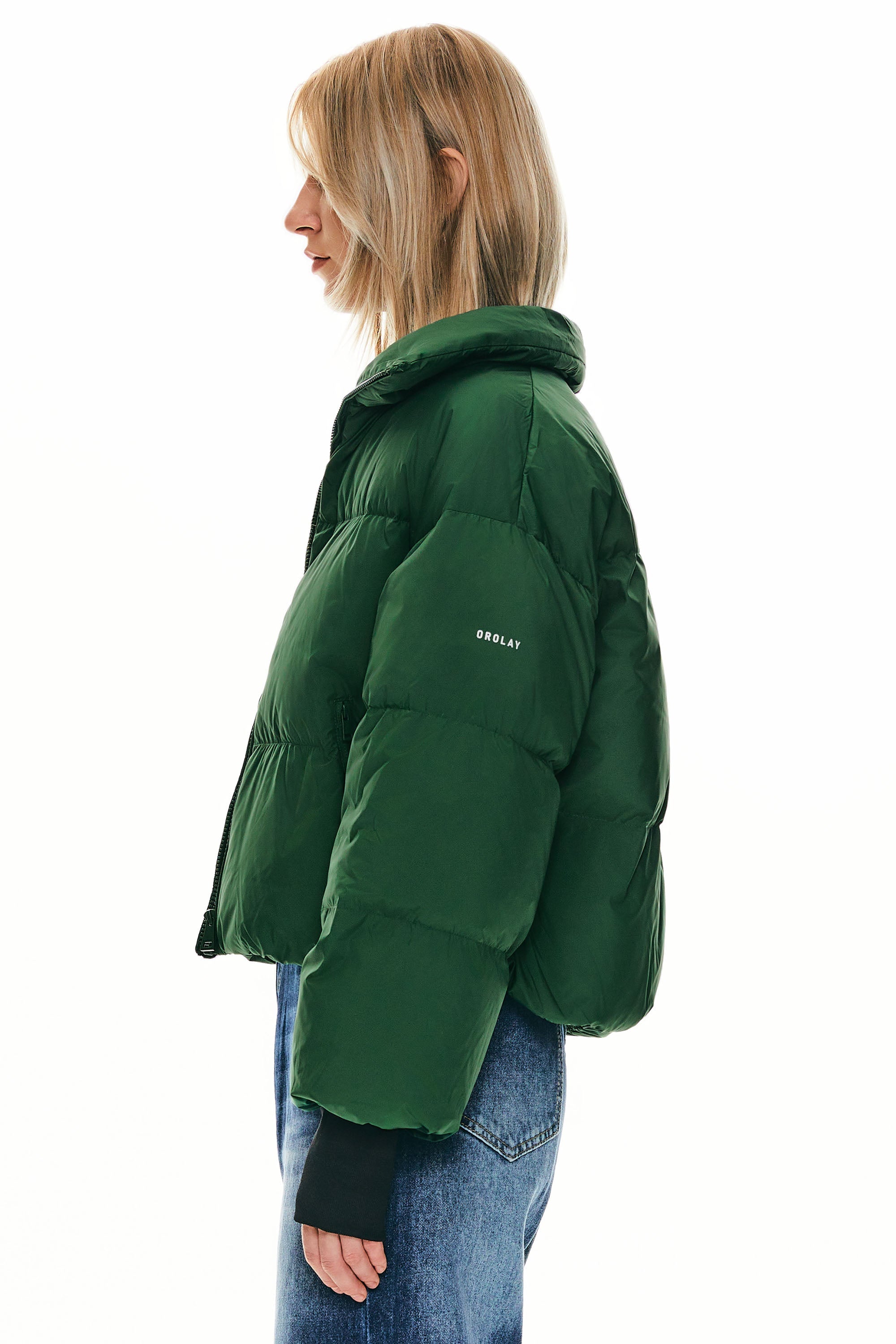 Cropped Oversized Puffer Jacket