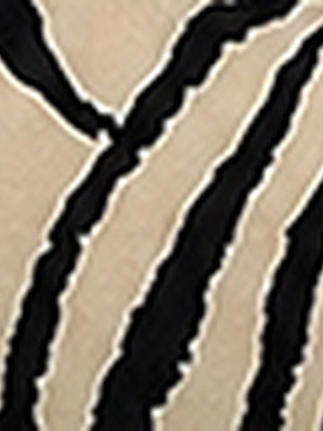 Zebra Print V Neck Bodysuit