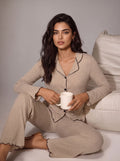Soft Lettuce Edge Pajama Set