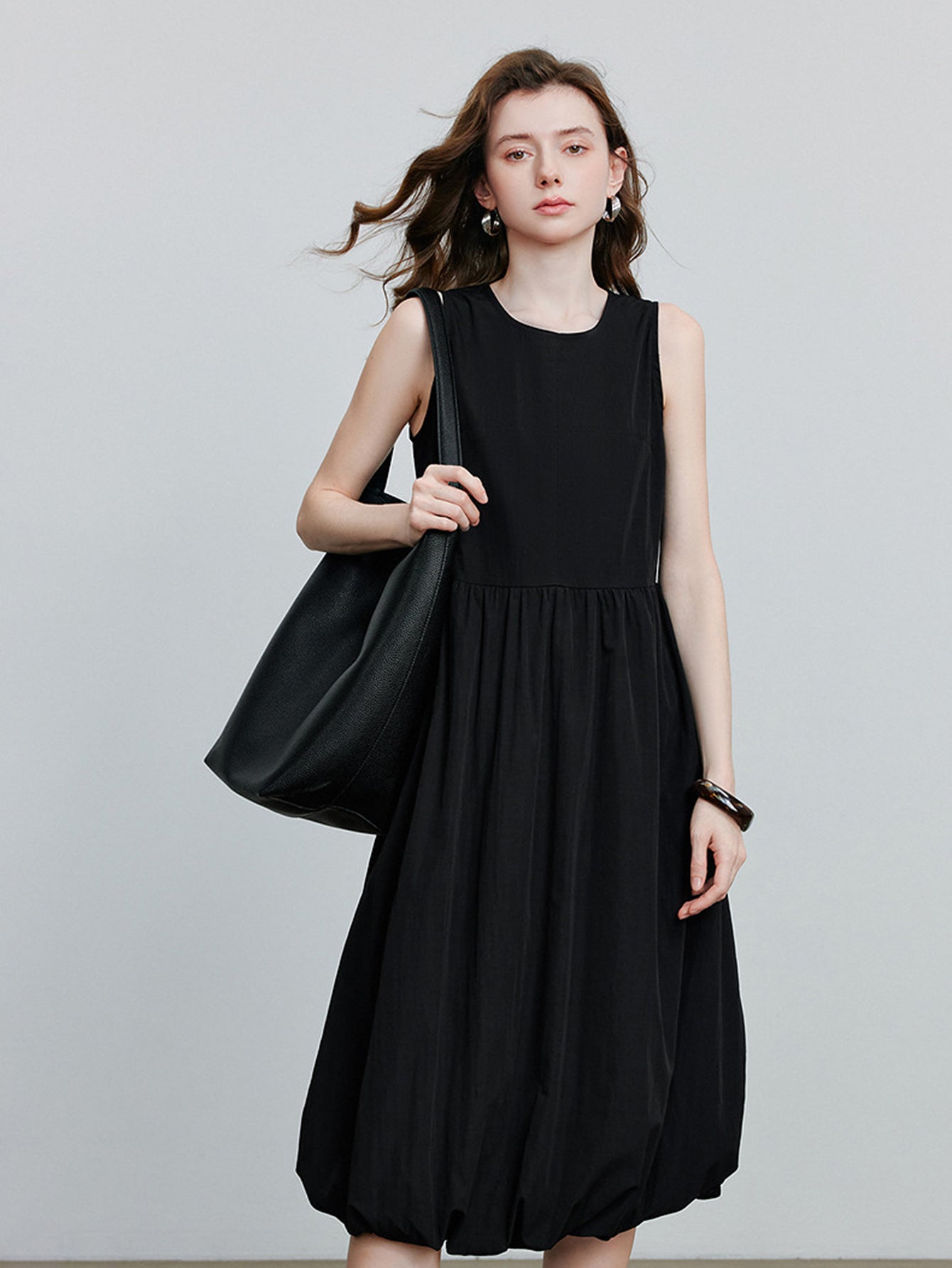 Flowy Light Casual Midi Dress