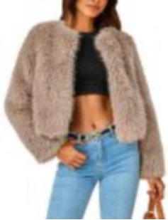 Cozy Shaggy Green Faux Fur Coat