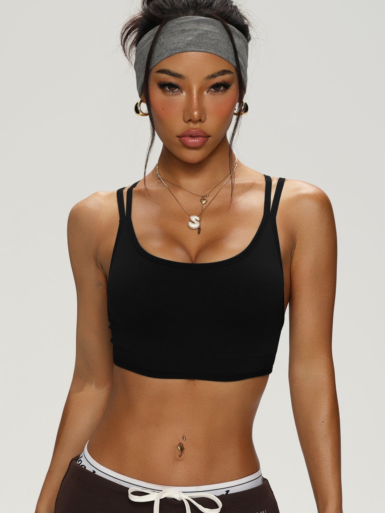 Thin-Strap Versatile Sports Bra