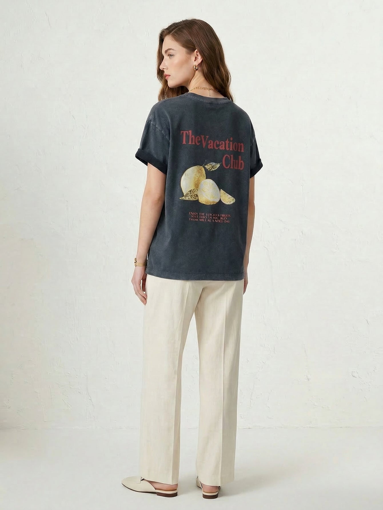 Back Fruit Cotton T-Shirt
