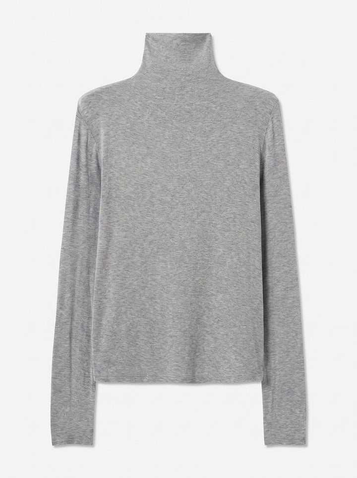 Slim Fit Mock Neck Tee