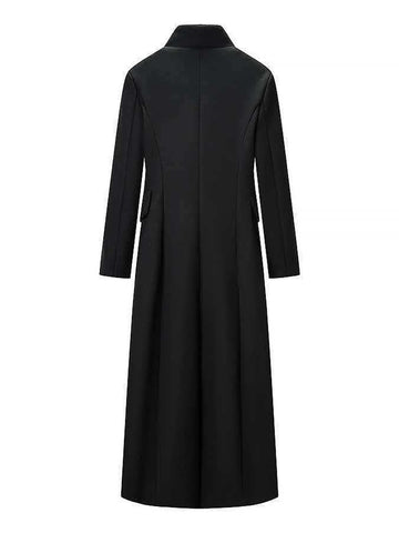 Elegant Slim Fit Long Wool Coat
