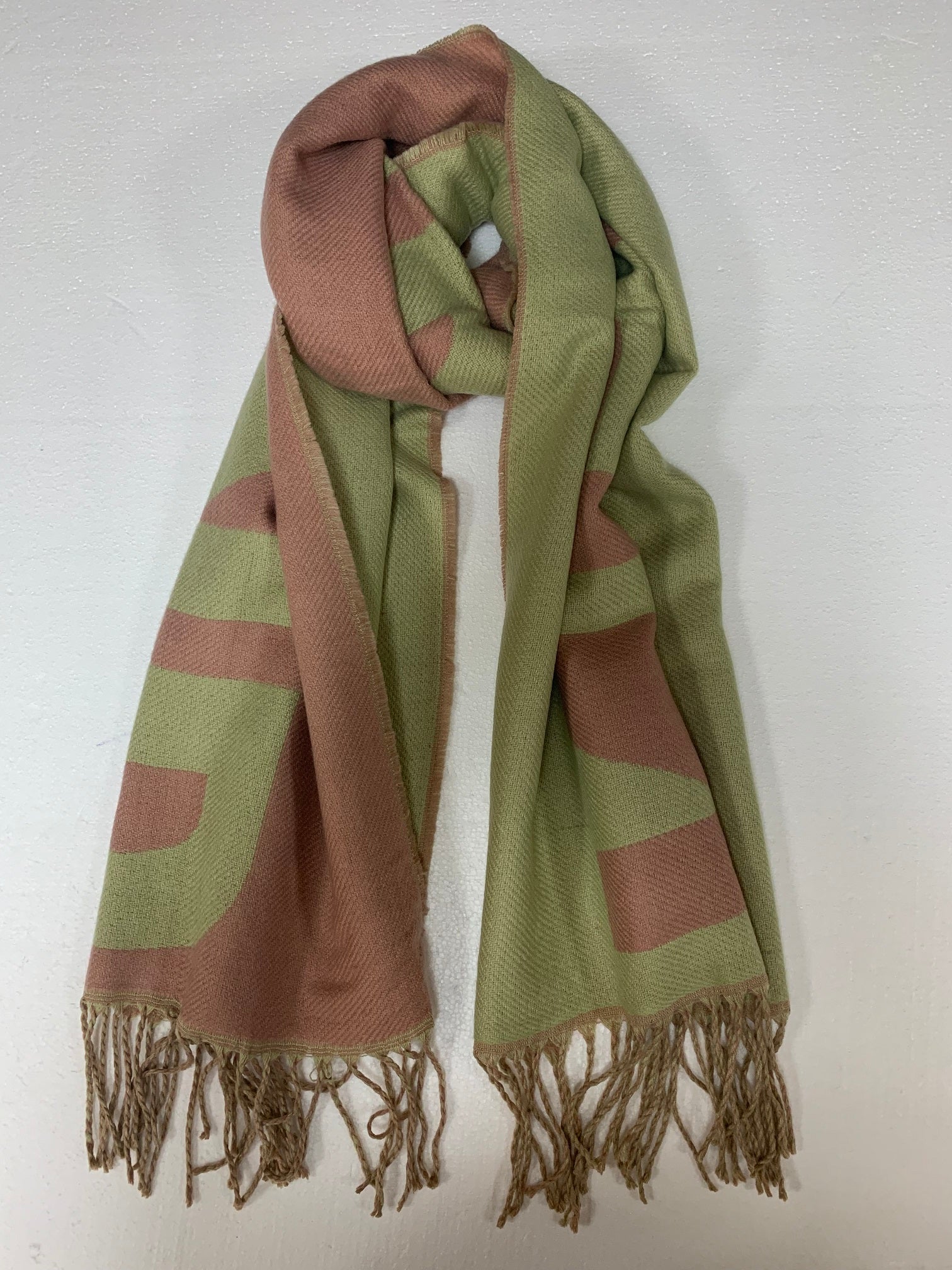 Reversible Soft Oversized Colorblock Scarf